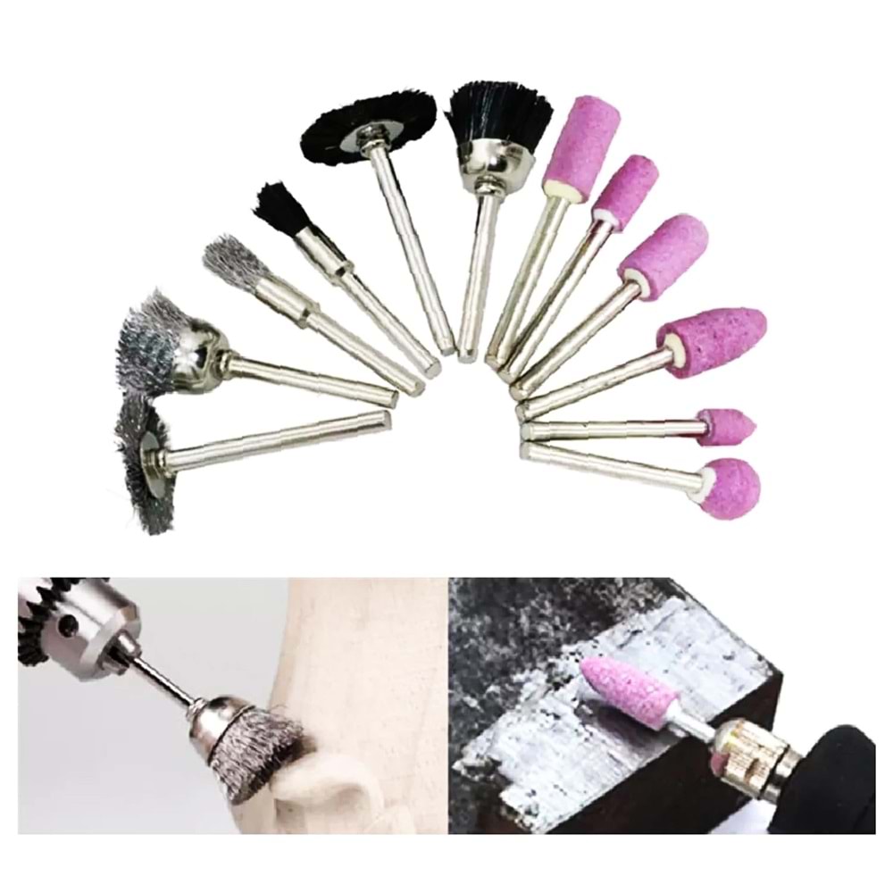 Gravür Seti 12 Parça Taşlama Fırçalama Zımparalama