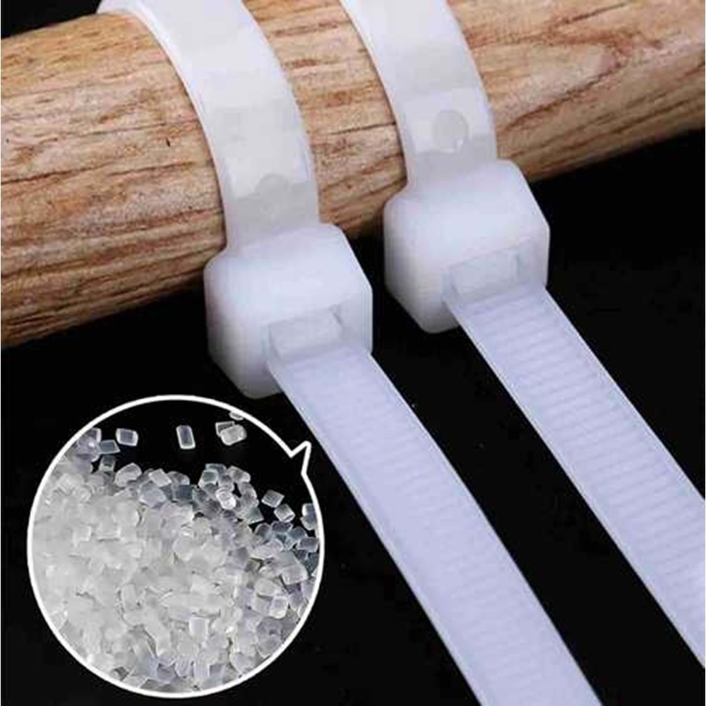 Cırt Kelepçe Beyaz Cırt Kelepçe 3.6*150