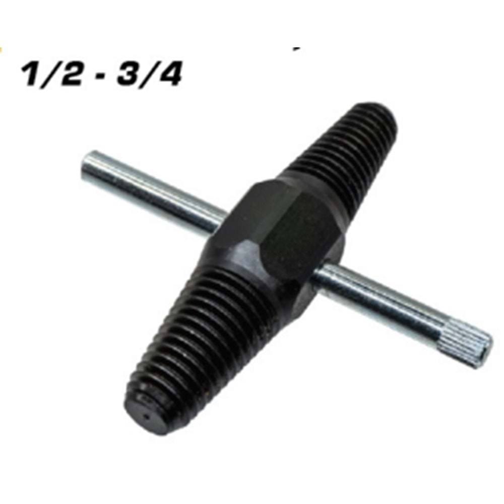 Ters Kılavuz Hasarlı Cıvata Vida Boru Çıkarıcı 1/2 ve 3/4 35 Mm-50 Mm