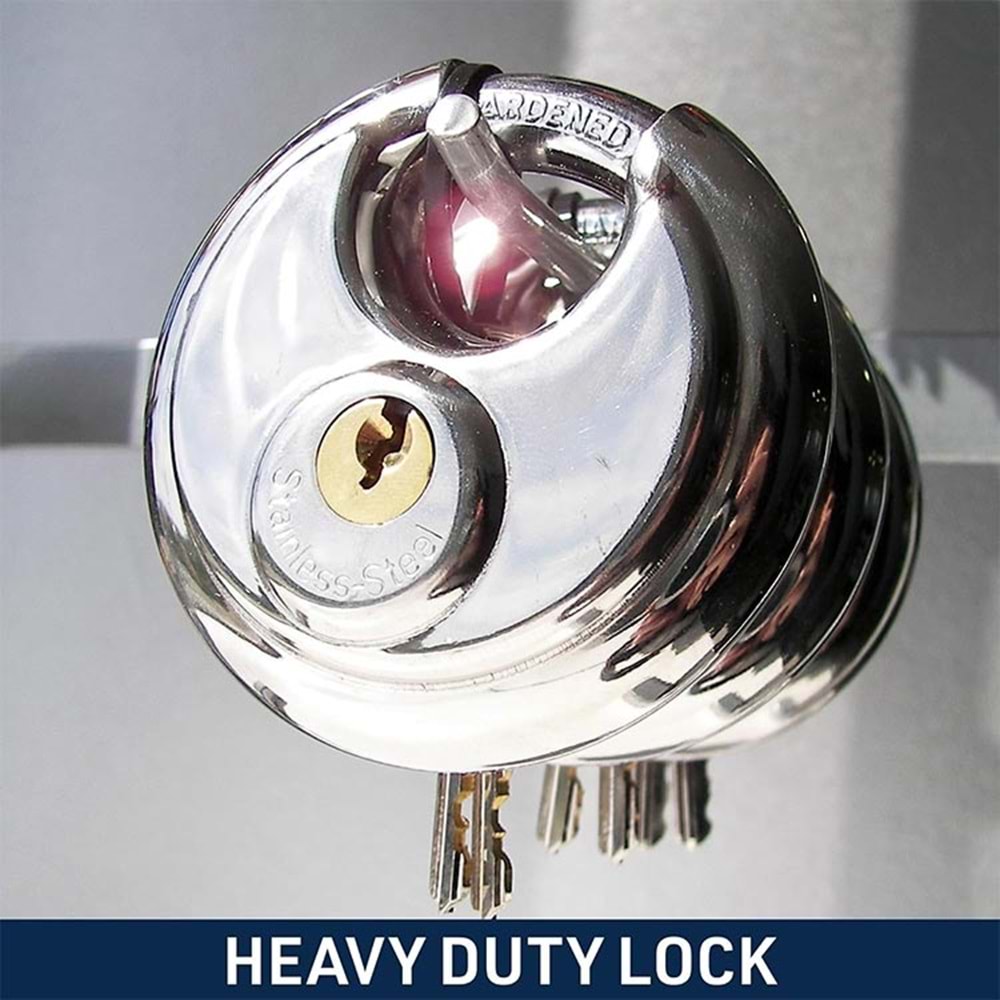 Asma Kilit Çelik Oval Yuvarlak 80 mm