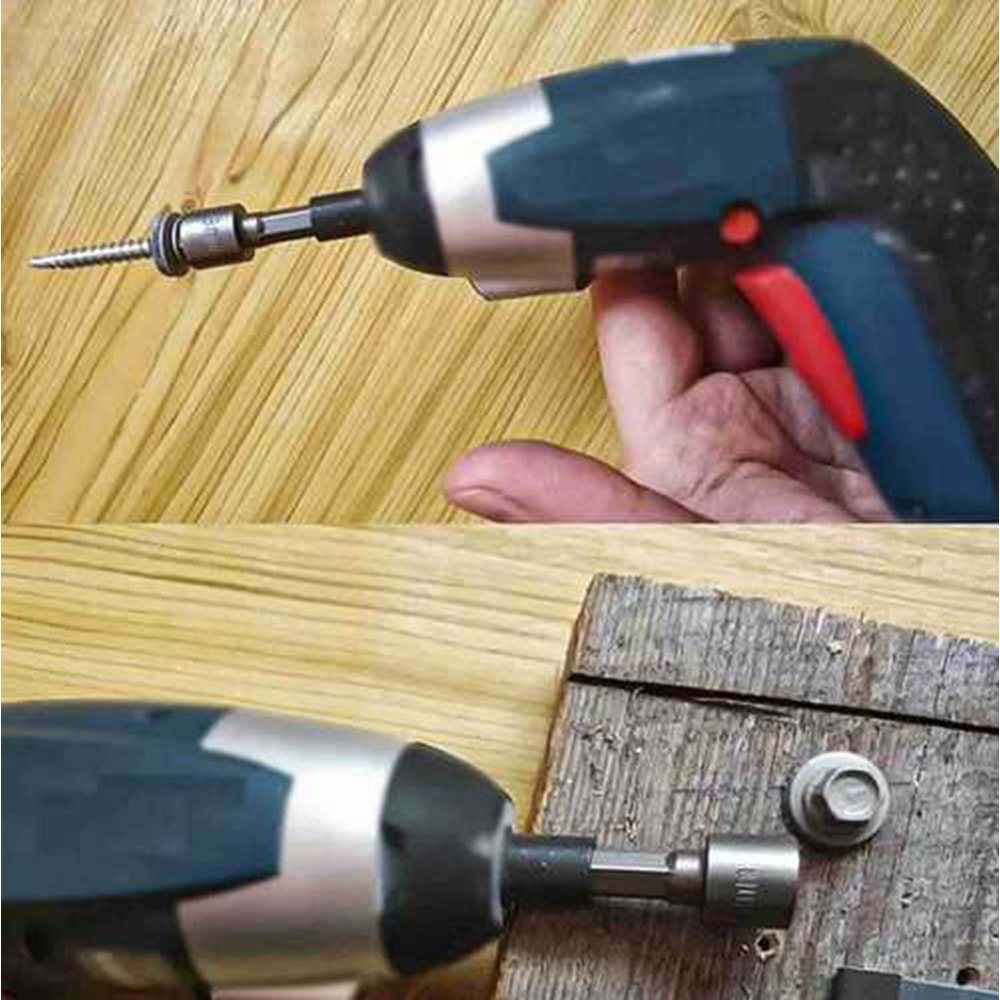 Somun Adaptörü Seti Manyetik 9 Parça 5-13 mm Çatı Adaptörü