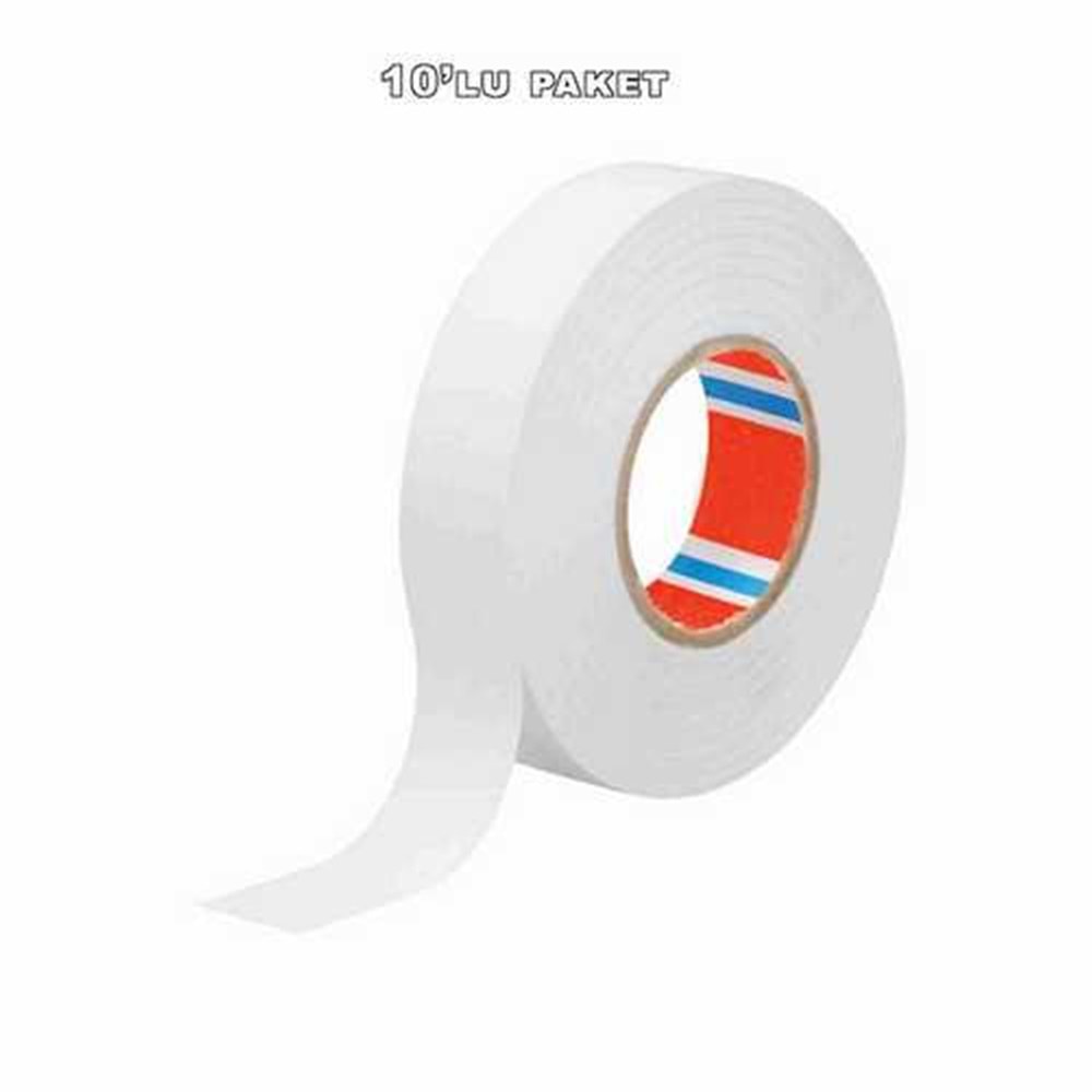 Bant Elektrik Bandı Beyaz 18x6