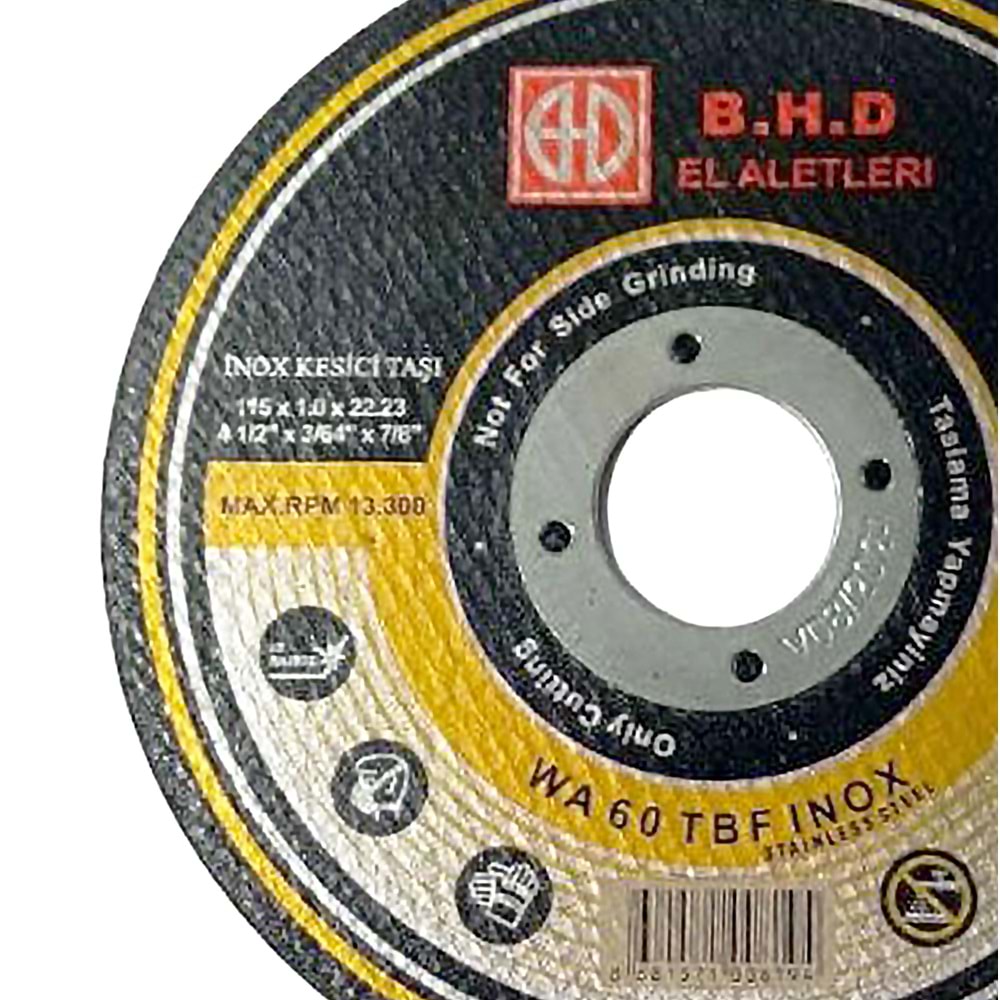 İnox Kesici Taş 115*1 Mm Bhd