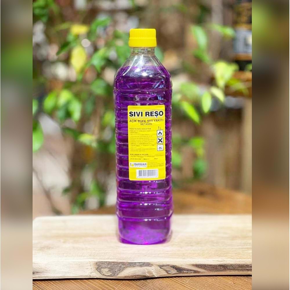 Sıvı Reşo Yakıtı 1 Lt Soba ve Mangal Tutuşturma Jeli Açık Büfe Yakıtı