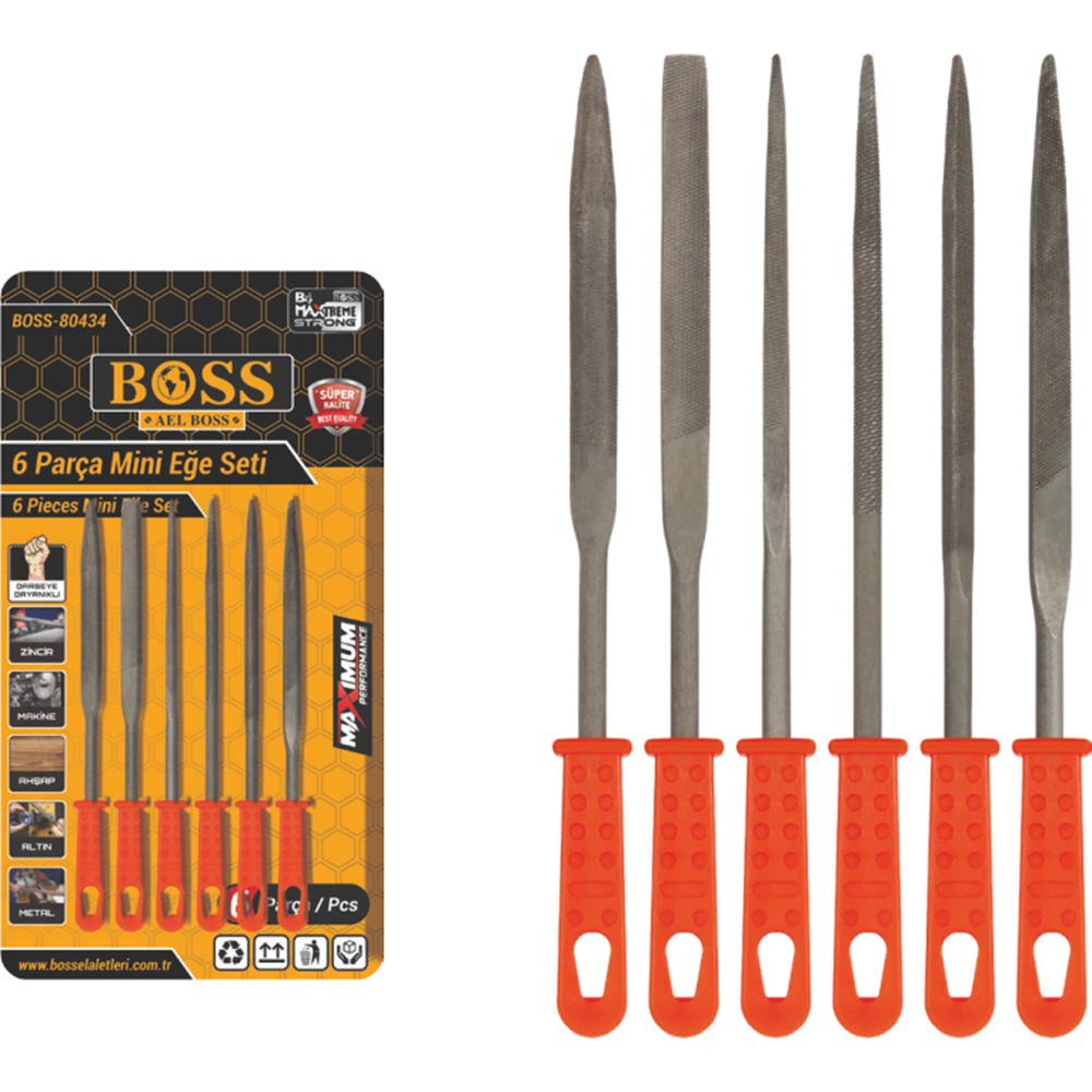 Mini Eğe Seti 6 Pcs