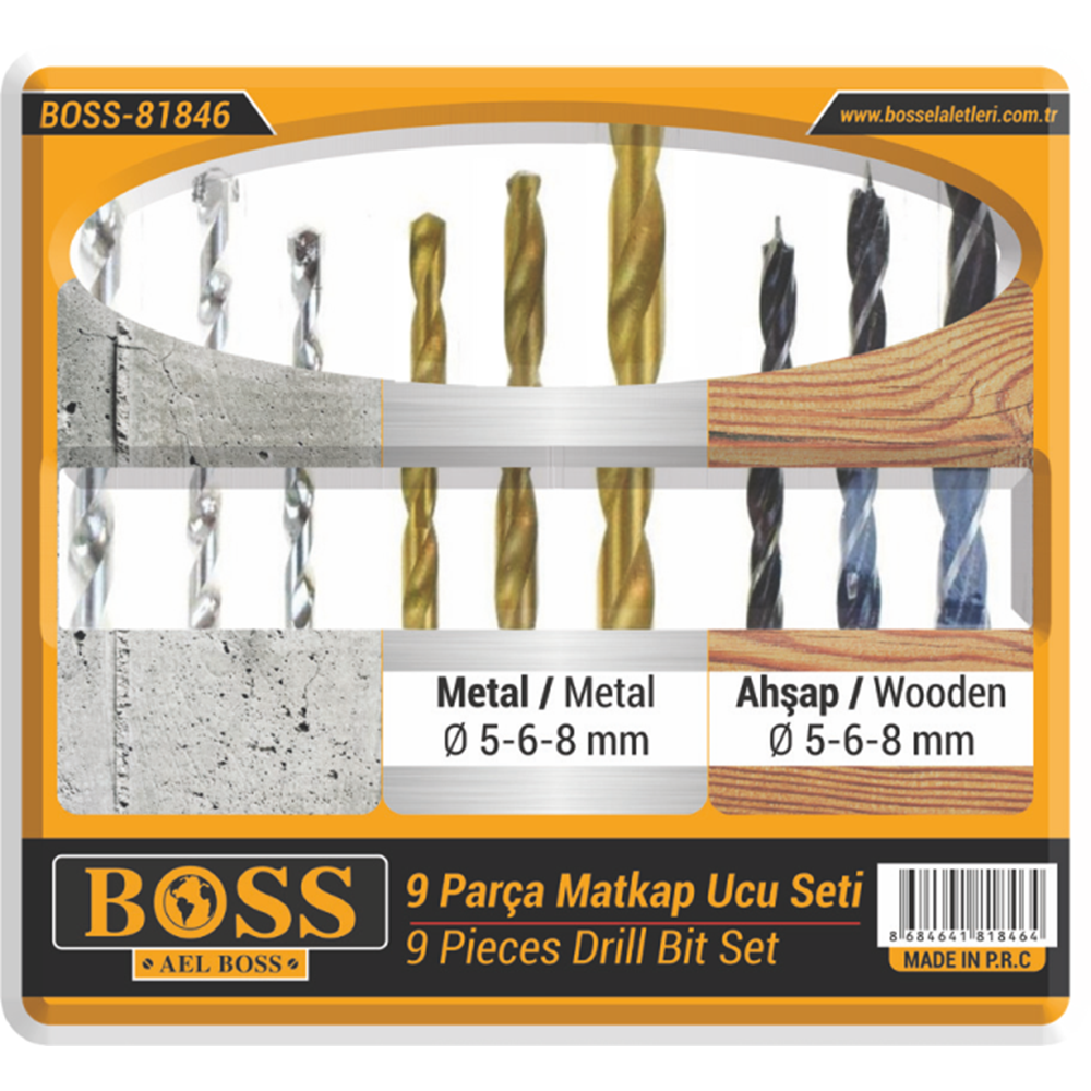 Matkap Ucu Vakumlu 9 Pcs