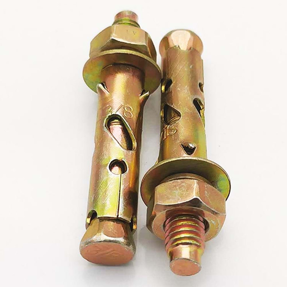 Çelik Dübel Gömlwkli M8x65 Klipsli Çelik Dübel 8 mm – Beton ve Duvar İçin Güçlü Ankraj