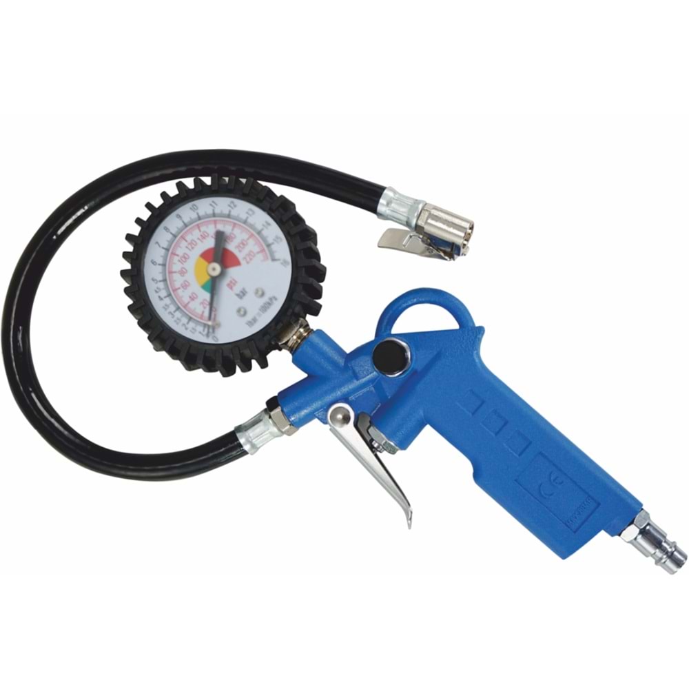 Saatli Lastik Şişirme Tabancası Profesyonel Saatli Lastik Şişirme Tabancası