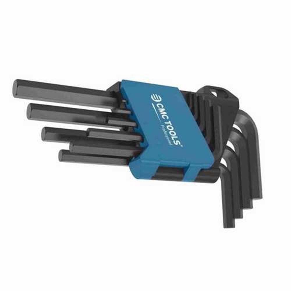 Alyan Seti 9 Parça Alyan Seti Kısa 120 Mm Cmc Tools Düz Alyan Seti