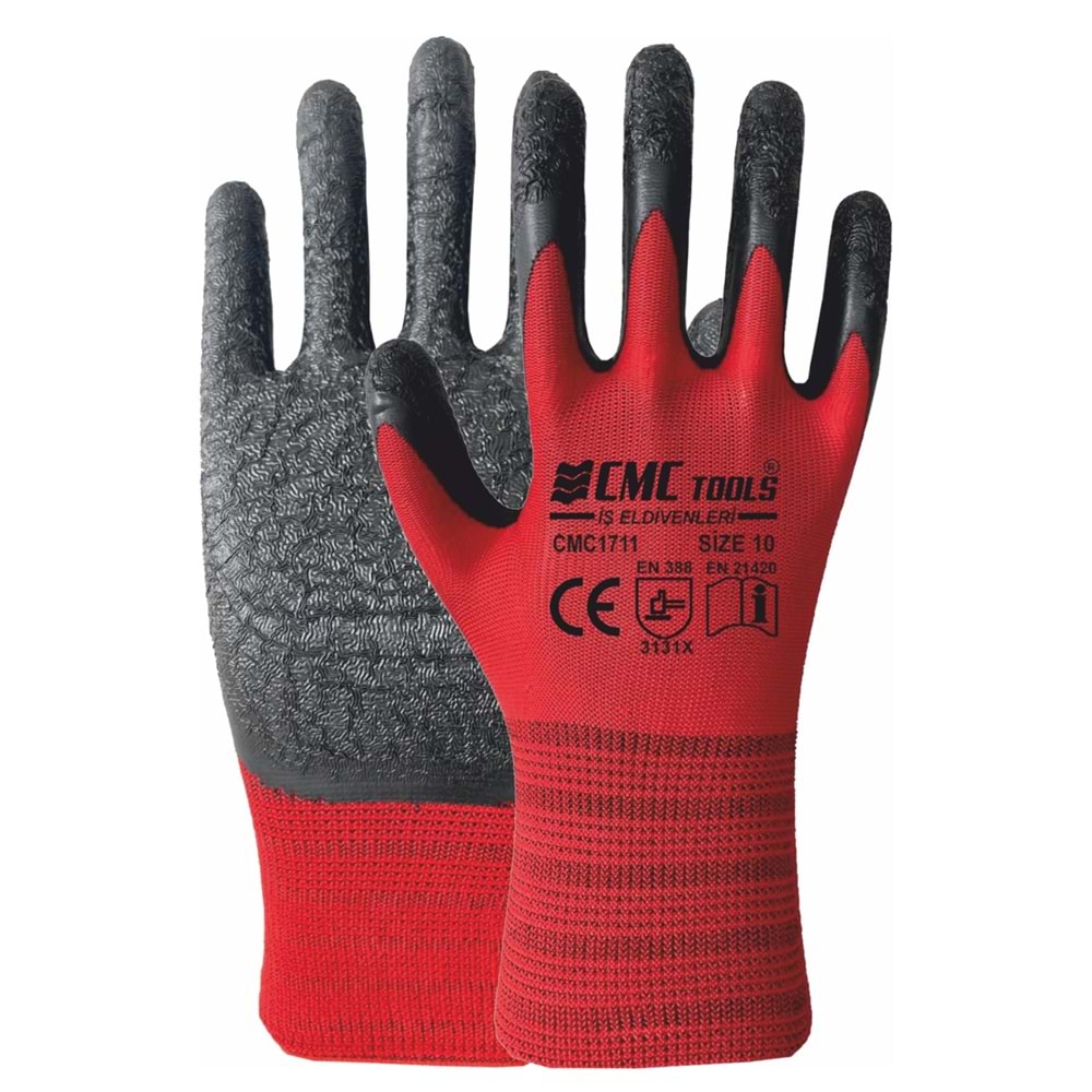 Eldiven Latex Eldiven 1/2 Kırmızı