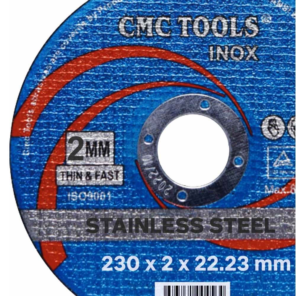 İnox Kesici Taş 230*2.0 Cmc Tools
