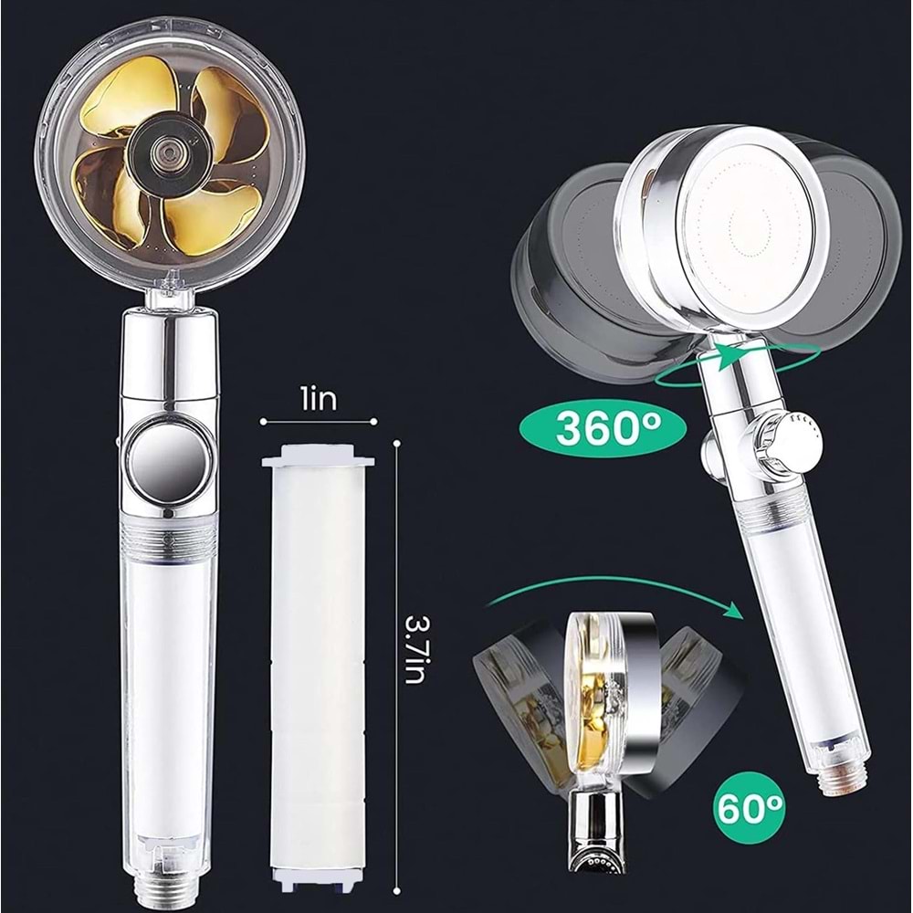 Duş Başlığı 3 Fonksiyon Pervane Cmc5092