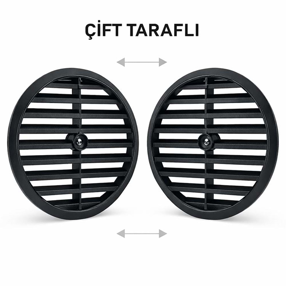 Doğalgaz Cam Menfezi Lüx Siyah Havalandırma Aparatı