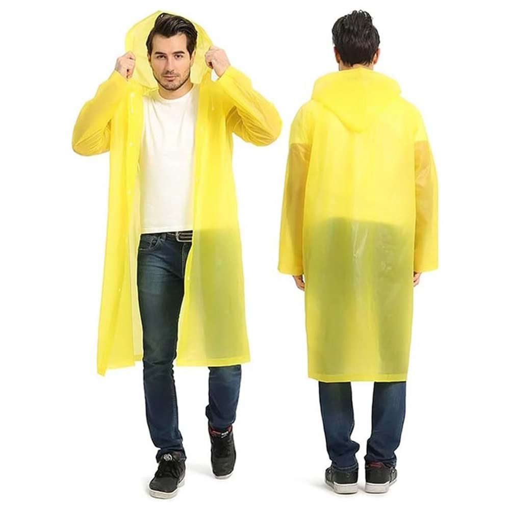 Yağmurluk Kapüşonlu Dmax Eva Kaliteli Yağmurluk