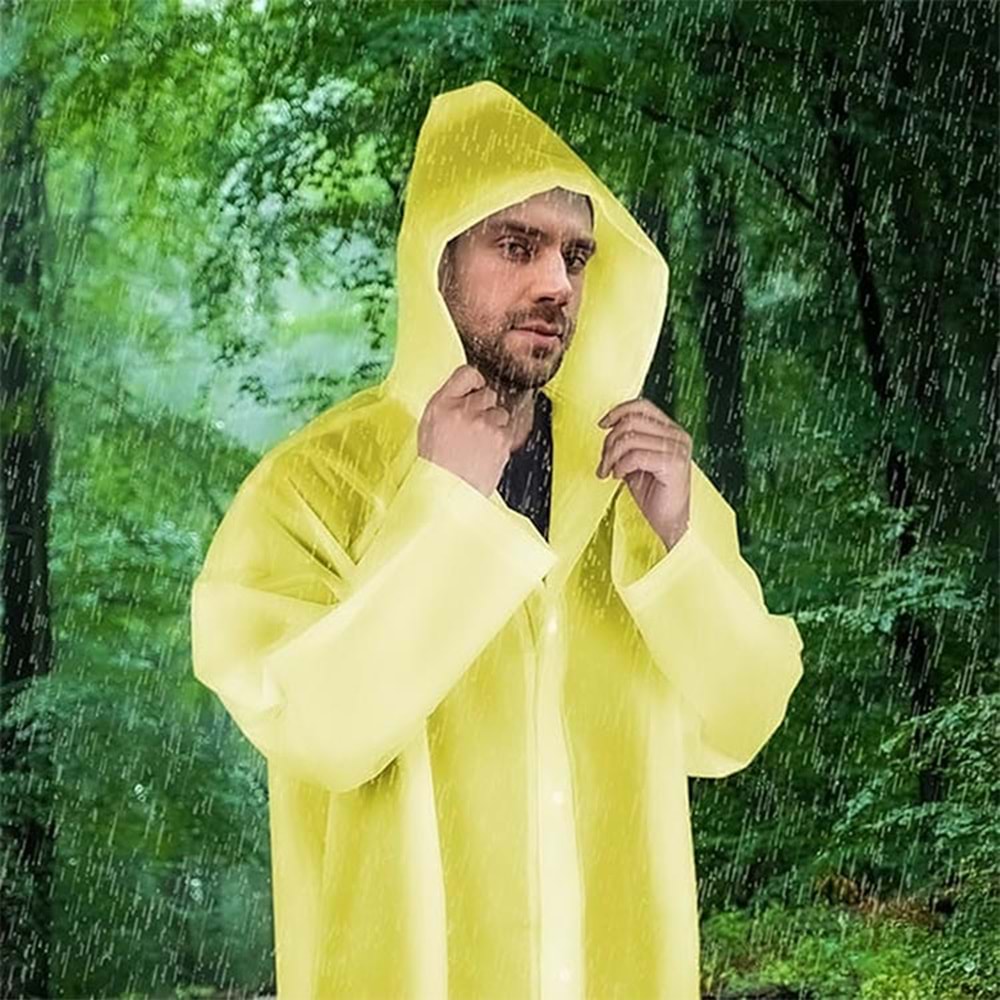 Yağmurluk Kapüşonlu Dmax Eva Kaliteli Yağmurluk