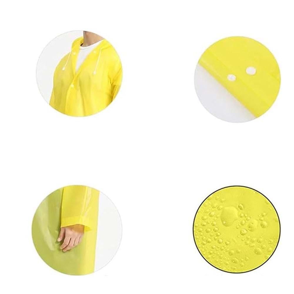 Yağmurluk Kapüşonlu Dmax Eva Kaliteli Yağmurluk