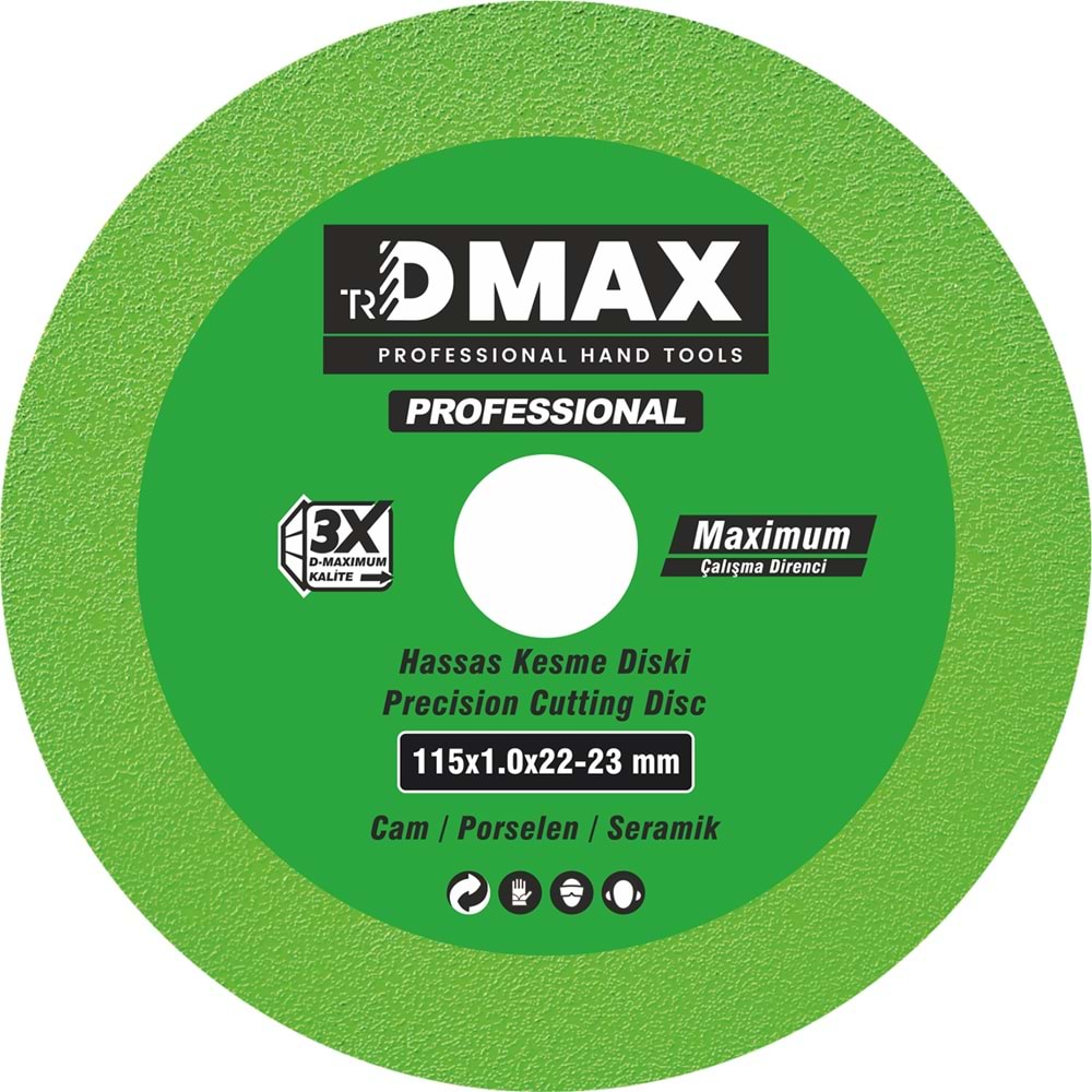 Dmax Hassas Kesici Disk Seramik, Cam, Porselen, Fayans