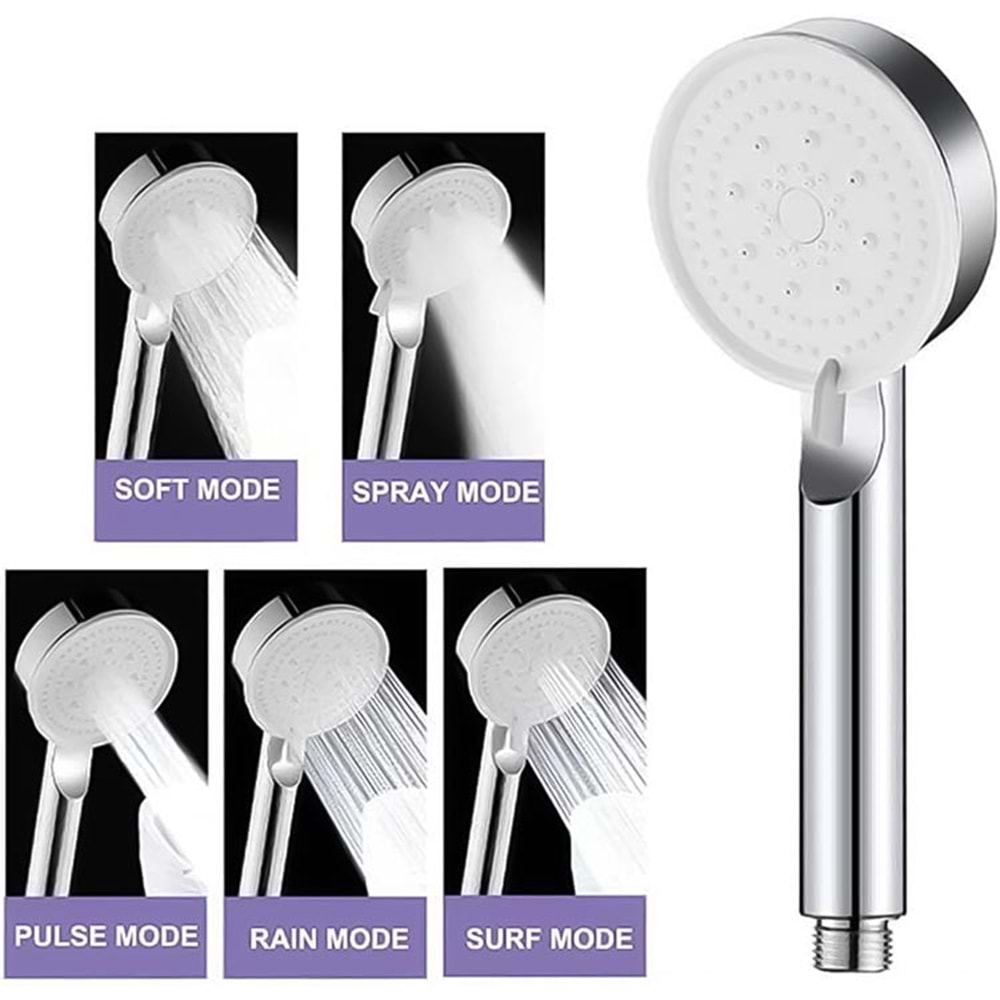 Duş Başlığı 5 Fonksiyonlu