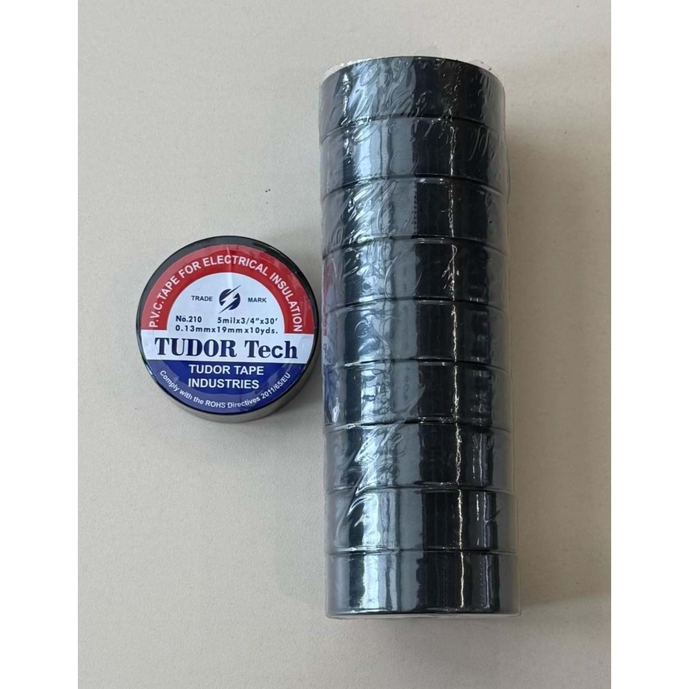 Elektrik Bandı 10 Yards Siyah Kaliteli