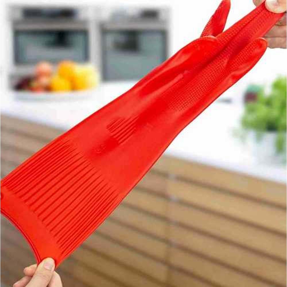 Eldiven M Beden Bay-El Ekstra Güçlü Eldiven EL435 İş Eldiveni Bulaşık Eldiveni Bay-El Kauçuk Eldiven