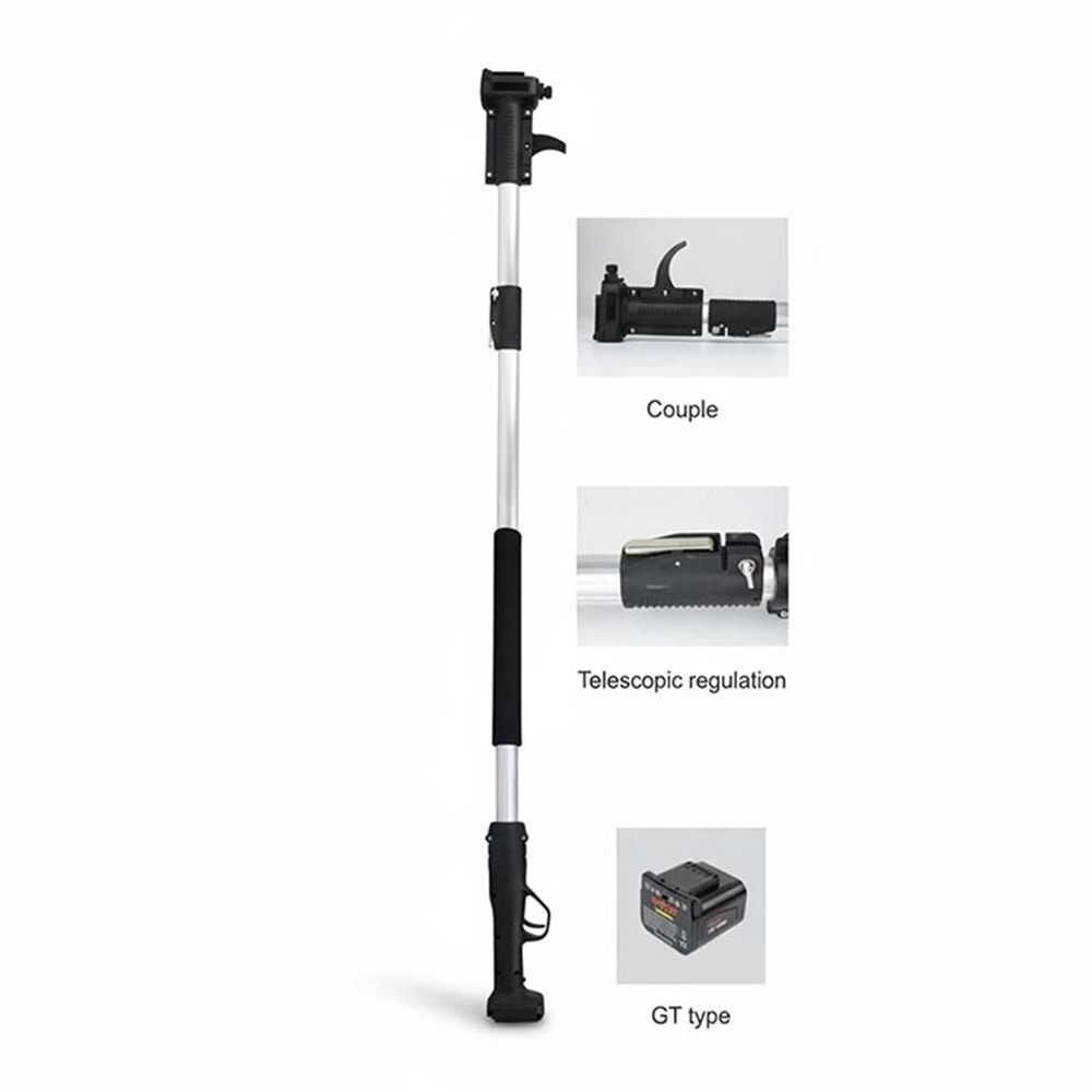 Teleskopik Uzatma Çubuğu 2 m 2 Kademeli Budama Makası Uyumlu