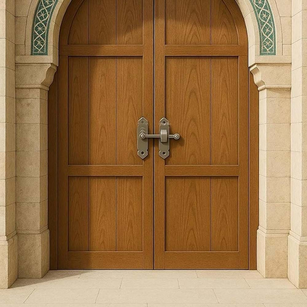 Ferforje Fransız Kilidi Saten Bahçe Kapısı Mandalı Eskitme Saten Kapı - Sandık - Kapak Mandalı Tırka