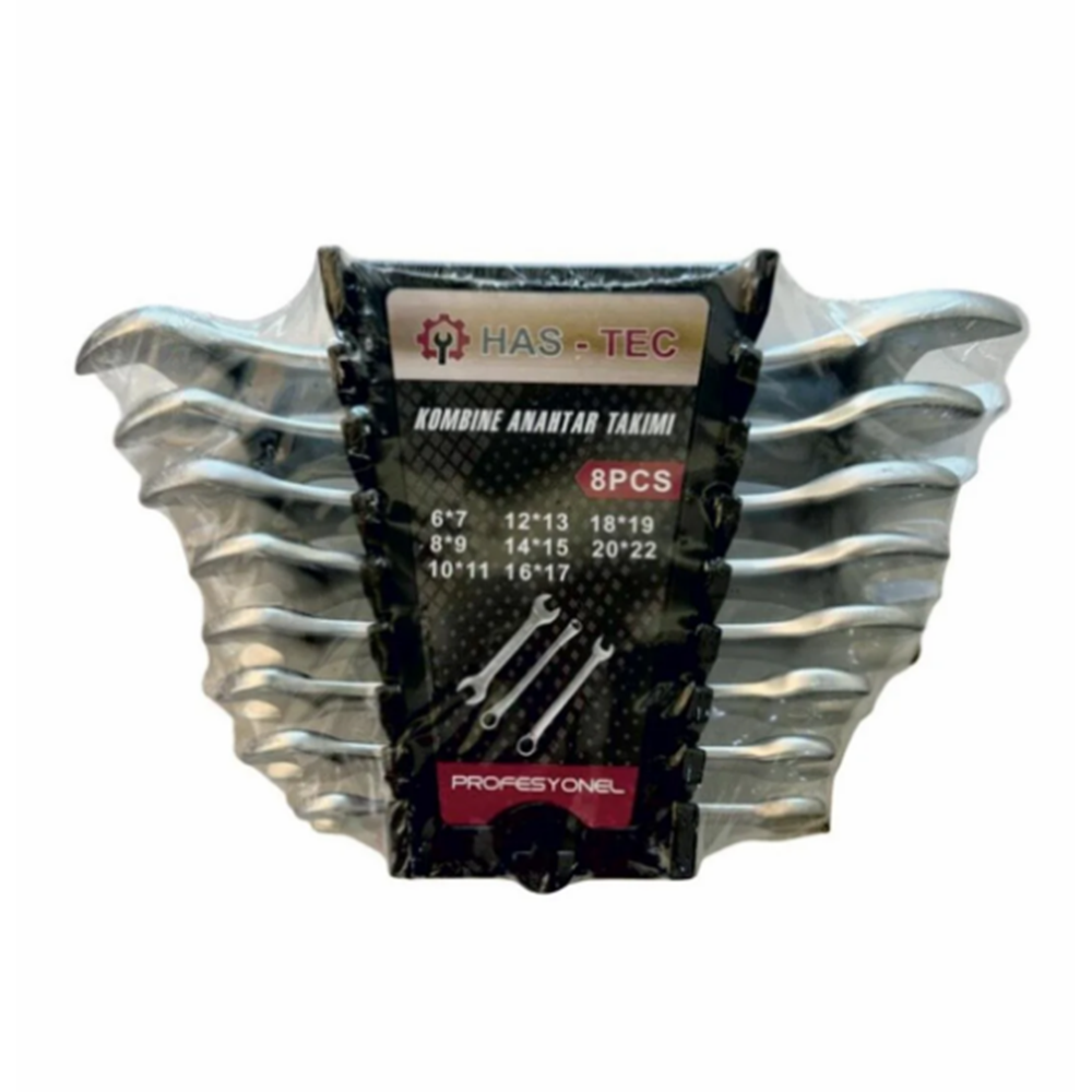 Açık Ağız Anahtar Takımı 8 Parça Has-Tec