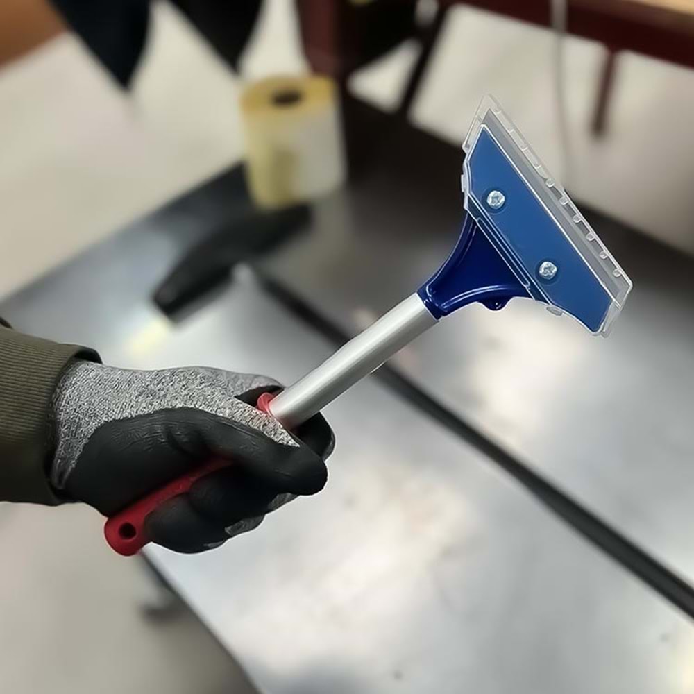 Kazıma Bıçağı Kısa Profesyonel Alüminyum Saplı Cam Kazıma 30 Cm
