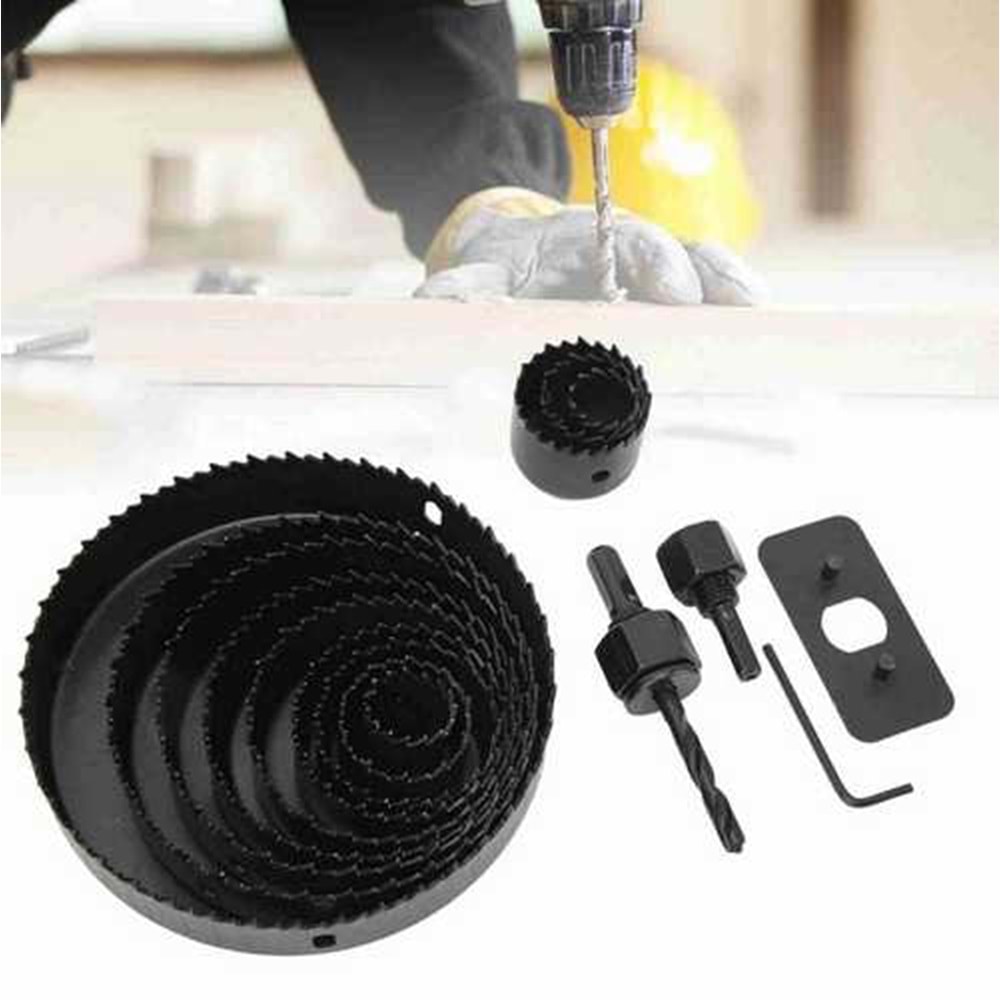 Buat Açma Seti Kapmax 11 Parça Panç Seti Ahşap