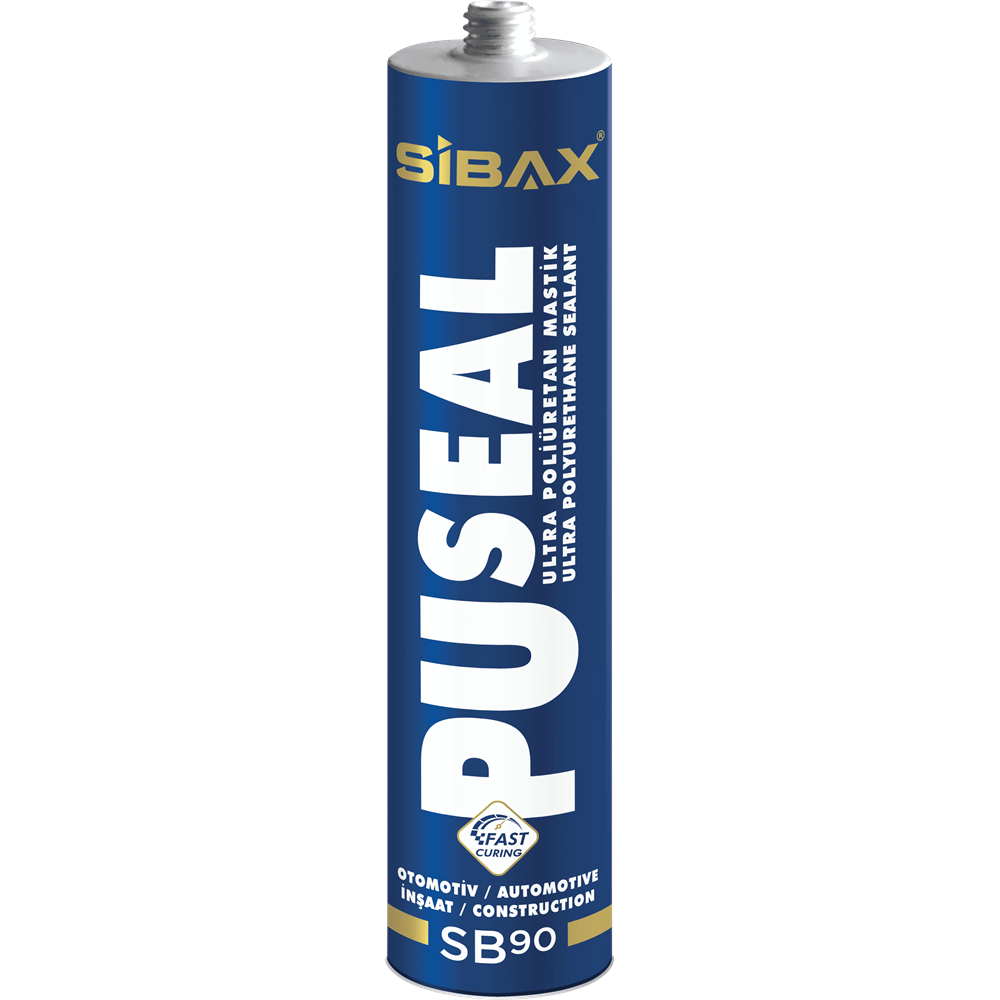 Sibax PU Poliüretan Yapıştırıcı Mastik Siyah 280 ml SB90