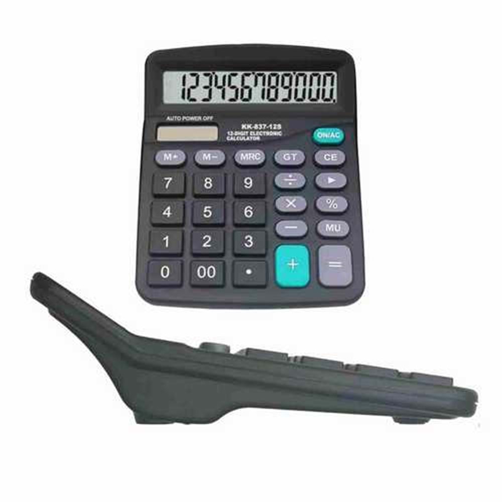 Hesap Makinesi MSM-837 12 Haneli Solar Pilli