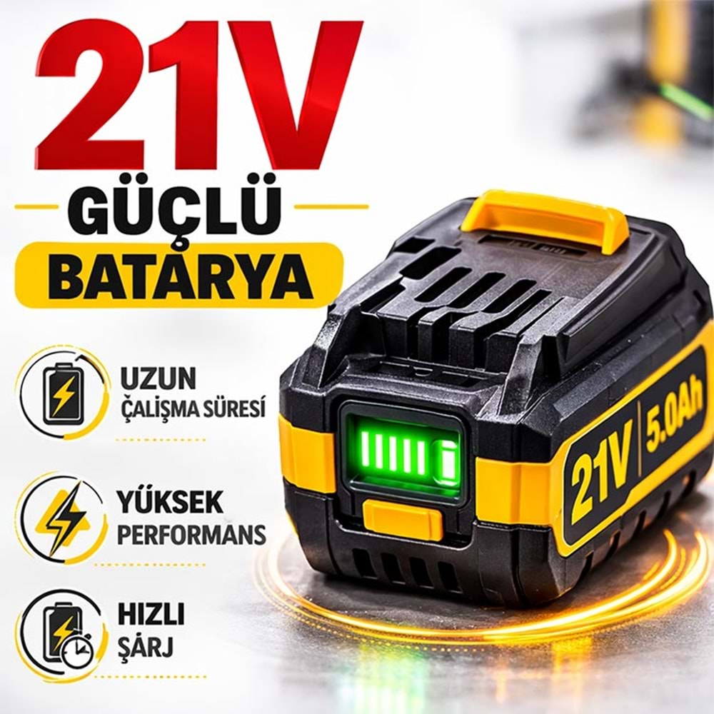 Akülü Testere 10 İnç Kömürsüz Fırçasız Motor 21V Dal Budama