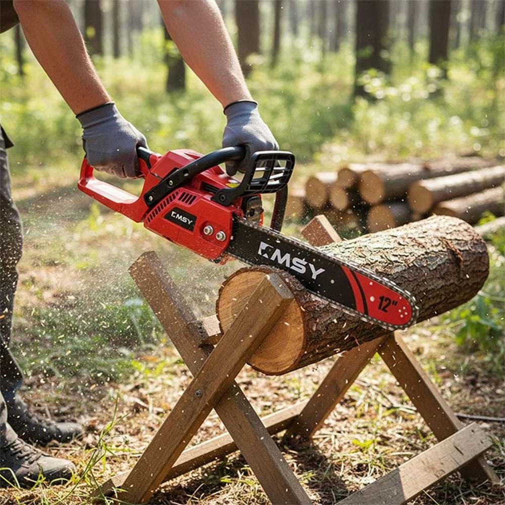 Benzinli Ağaç Motoru Premium 1.2 HP 25.4 cc 12 İnç Dal Kesme