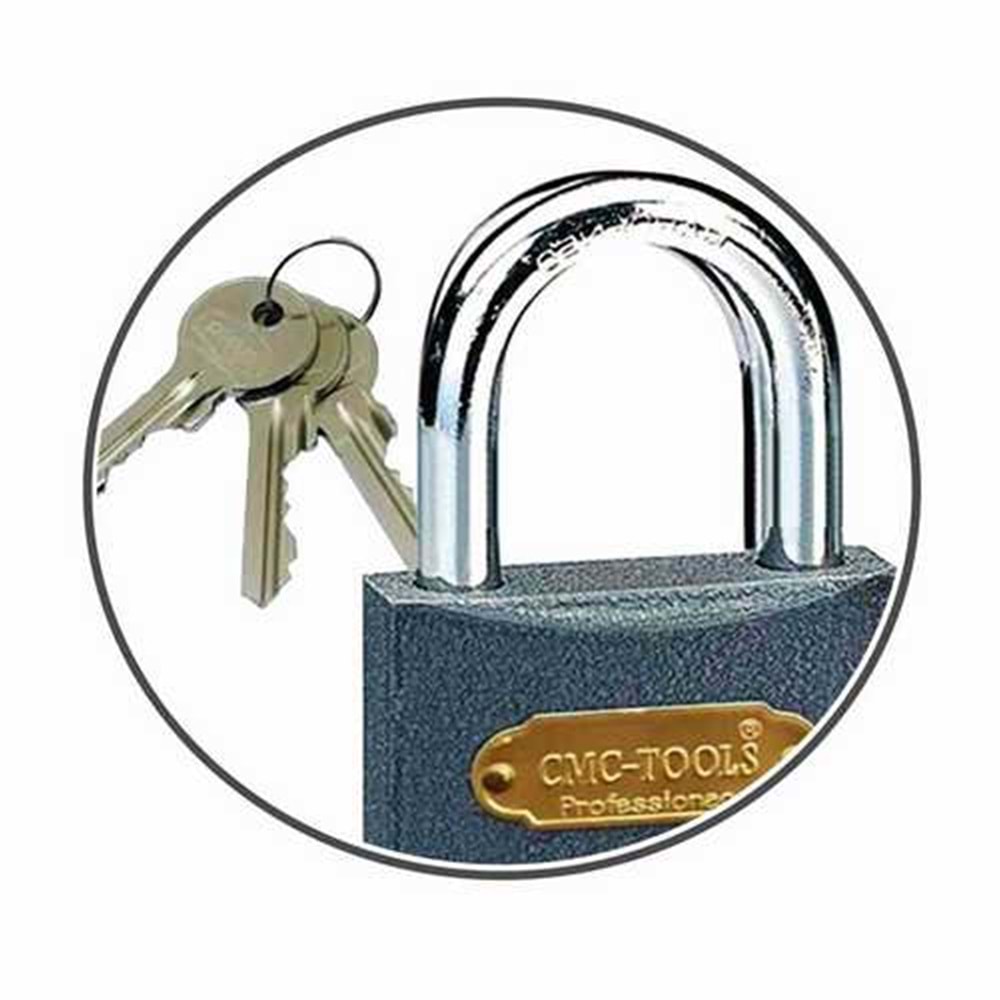 Asma Kilit Gri Kısa 38 Mm - İthal