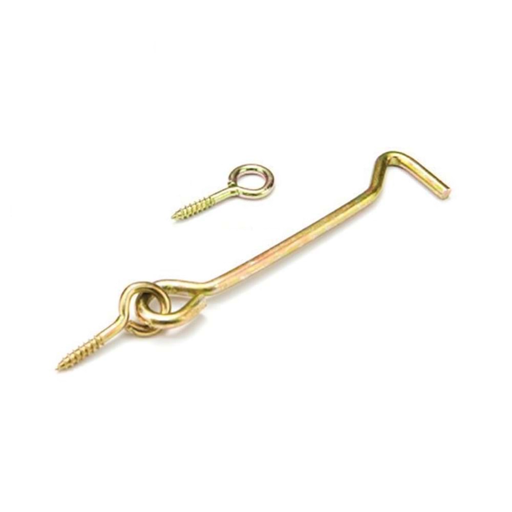 Maymuncuk Kanca Kilit 120 Mm (Paket 100 Adet) Kapı Pencere Halkalı Çengel