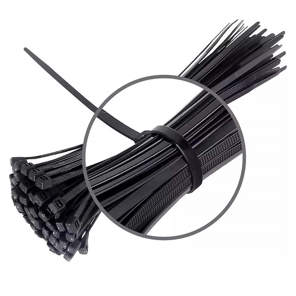 Cırt Kelepçe 25'li Cırt Kelepçe Siyah 3.6*370