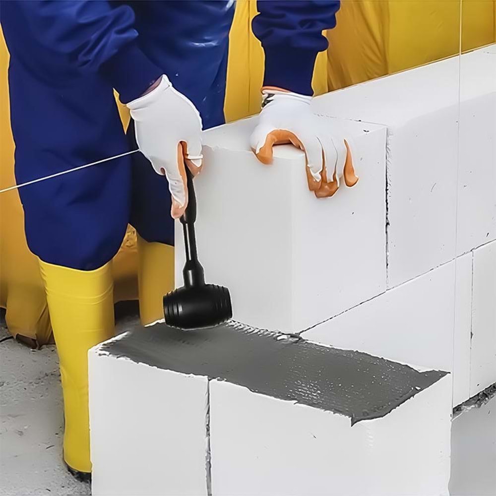 Tokmak 70 Mm Kauçuk Tokmak Fayans Fayansçı Tokmağı Çekiç Seramik Karo Döşeme Parke Tadilat 70’lık Siyah