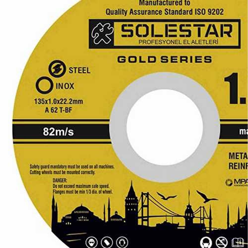 İnox Kesici Taş Slostar 125*1 Mm