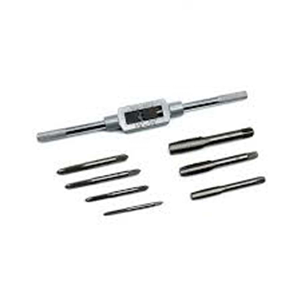 Kılavuz Pafta Takımı Metrik Seti 8 Parça Diş ve Yiv Açma Kılavuz Seti Pafta Seti Kılavuz Seti