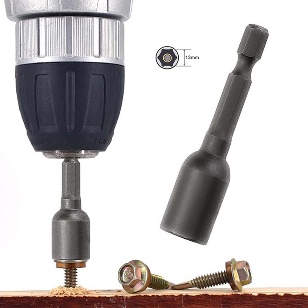 Somun Adaptörü 13*48 Bay-Tech Manyetik Somun Sıkma Adaptörü