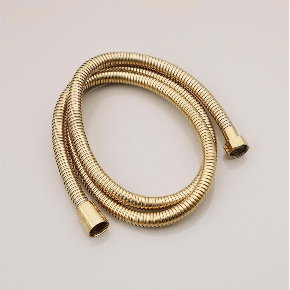 Duş Spirali Tudor Lüx Gold Duş Hortumu Th212 Duş Hortumu Dayanıklı Basınçlı Banyo Hortumu