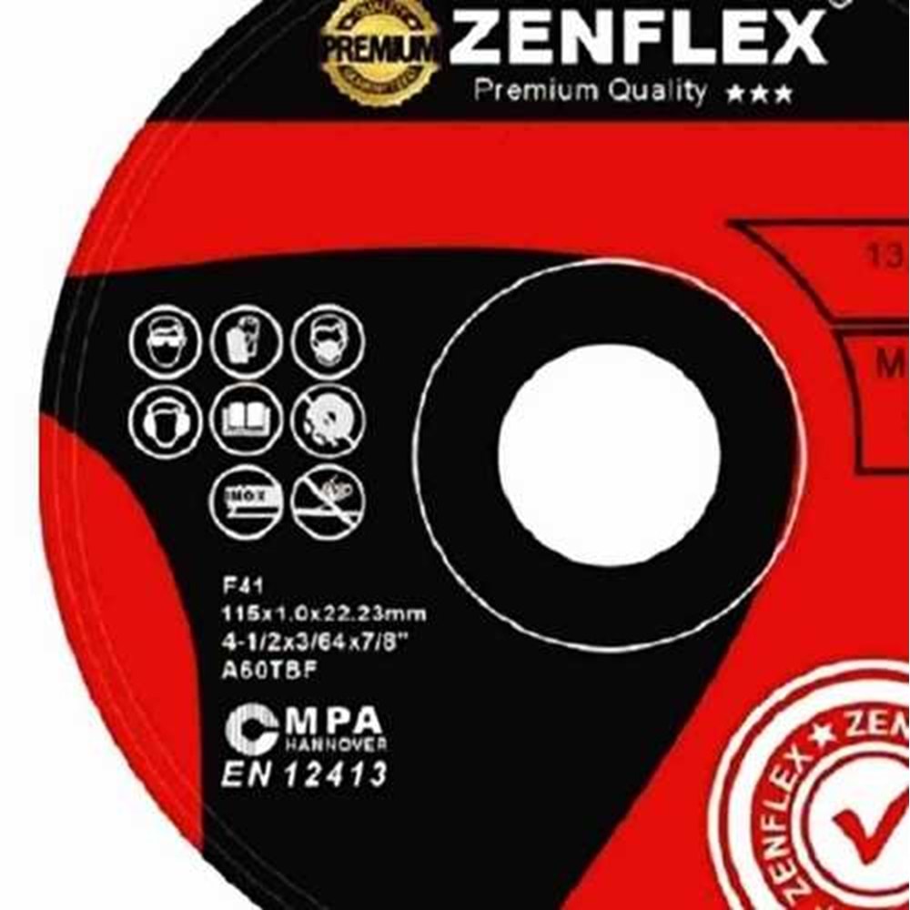 İnox Kesici Taş 115*1 Zenflex