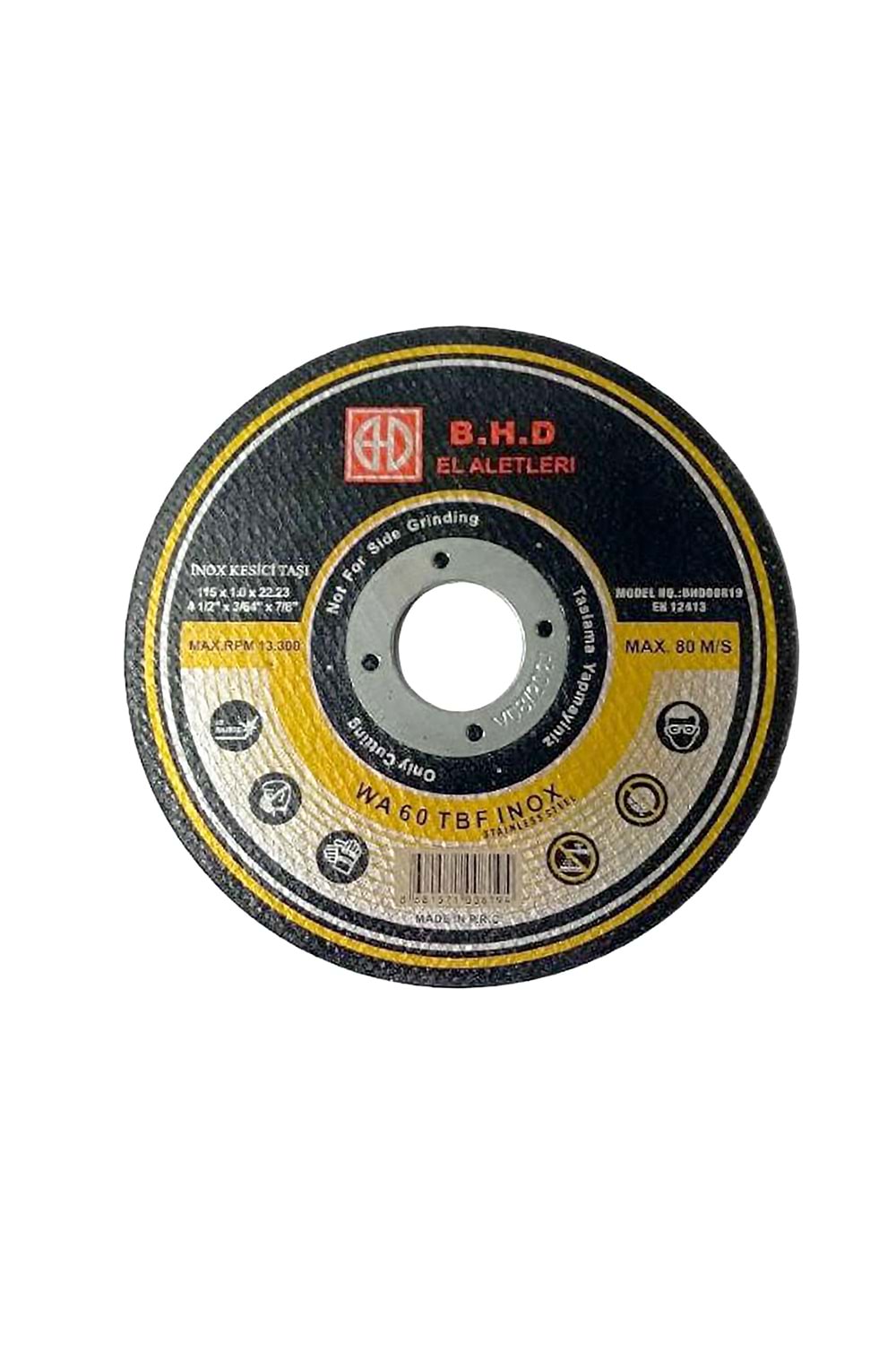 İnox Kesici Taş 115*1 Mm Bhd
