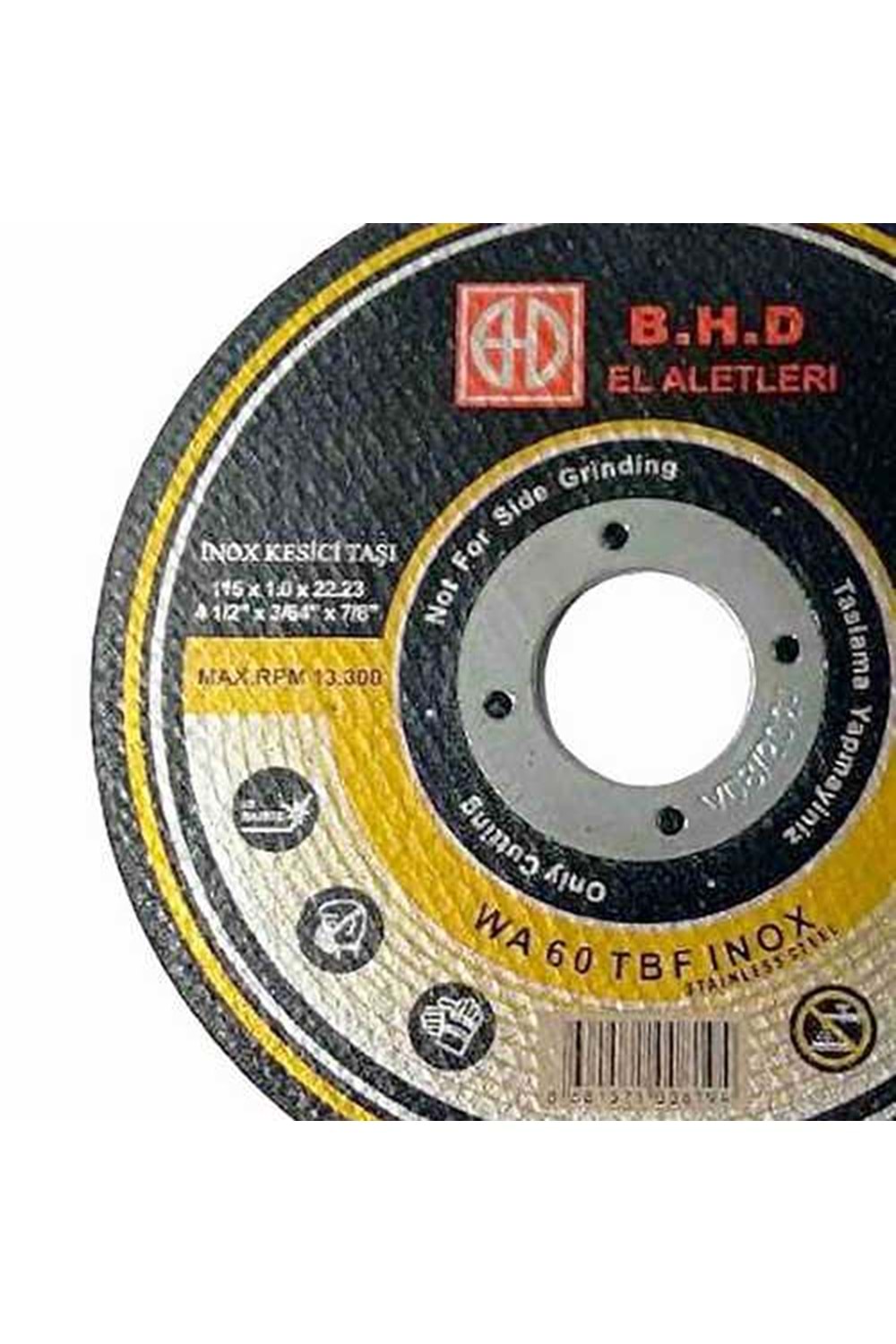 İnox Kesici Taş 115*1 Mm Bhd