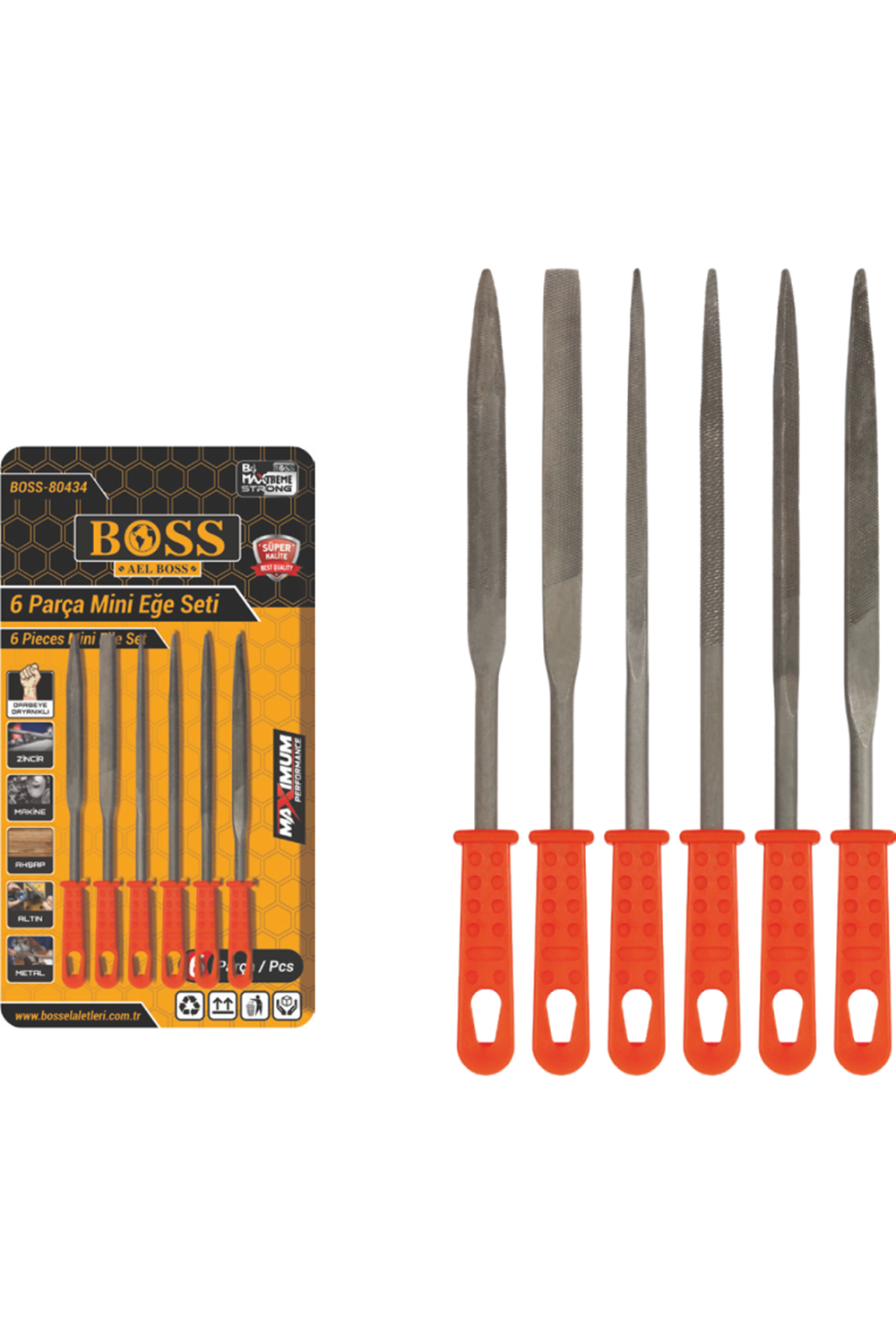 Mini Eğe Seti 6 Pcs