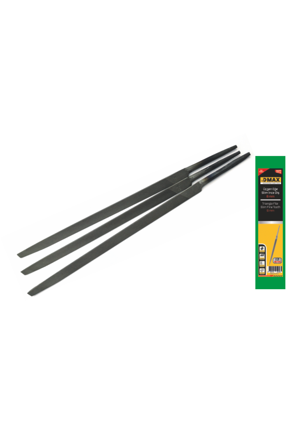 6 mm Üçğen Eğe Slim İnce Diş