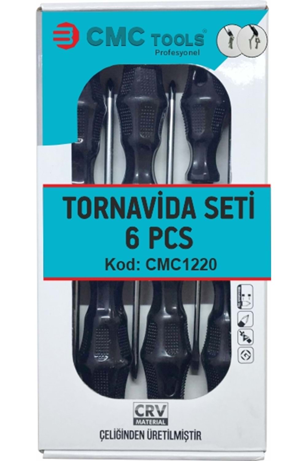 6 pcs tornavida seti garantili