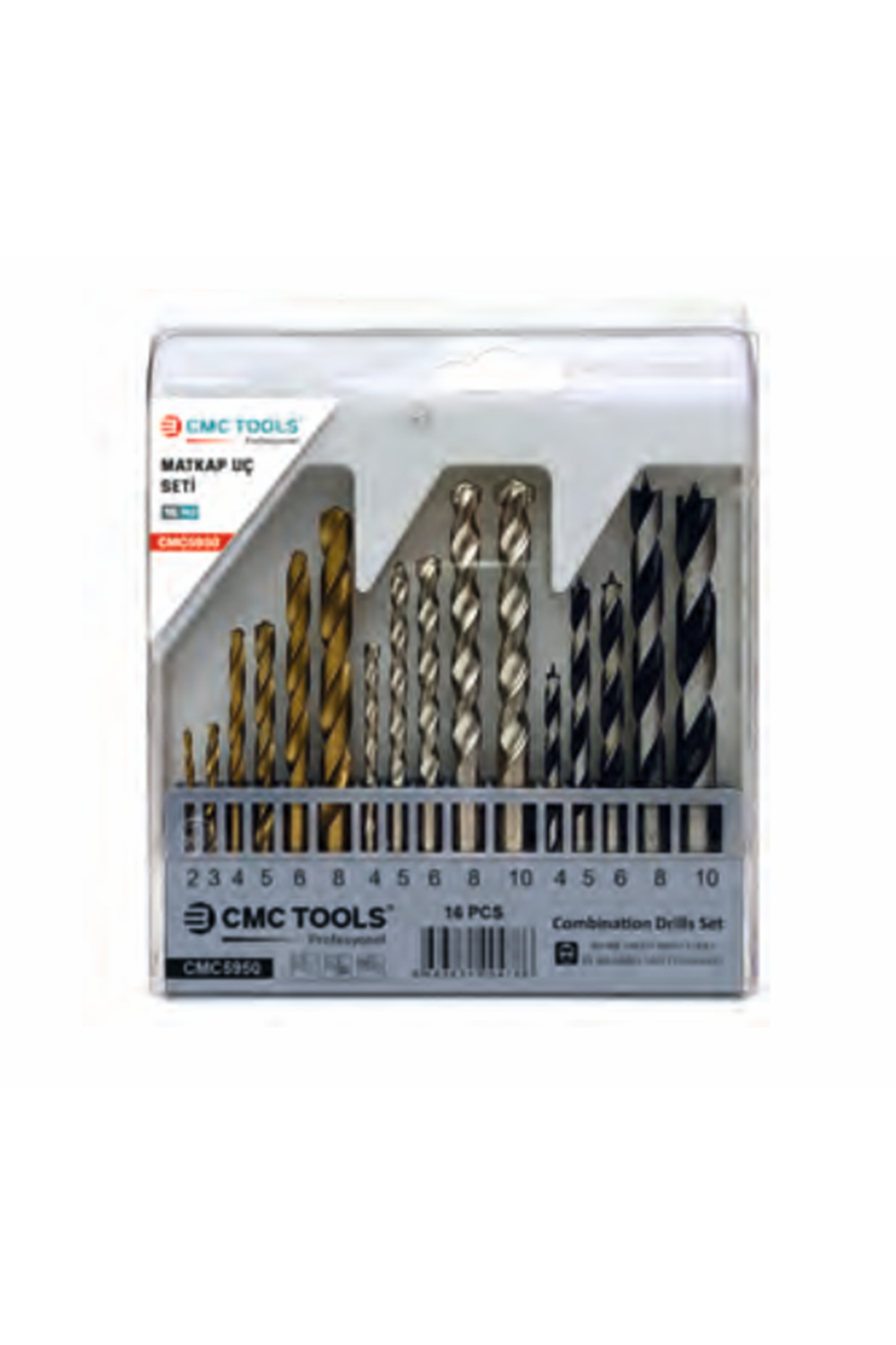 Matkap Ucu Seti 16 Parça Beton Metal Ahşap CMC Tools