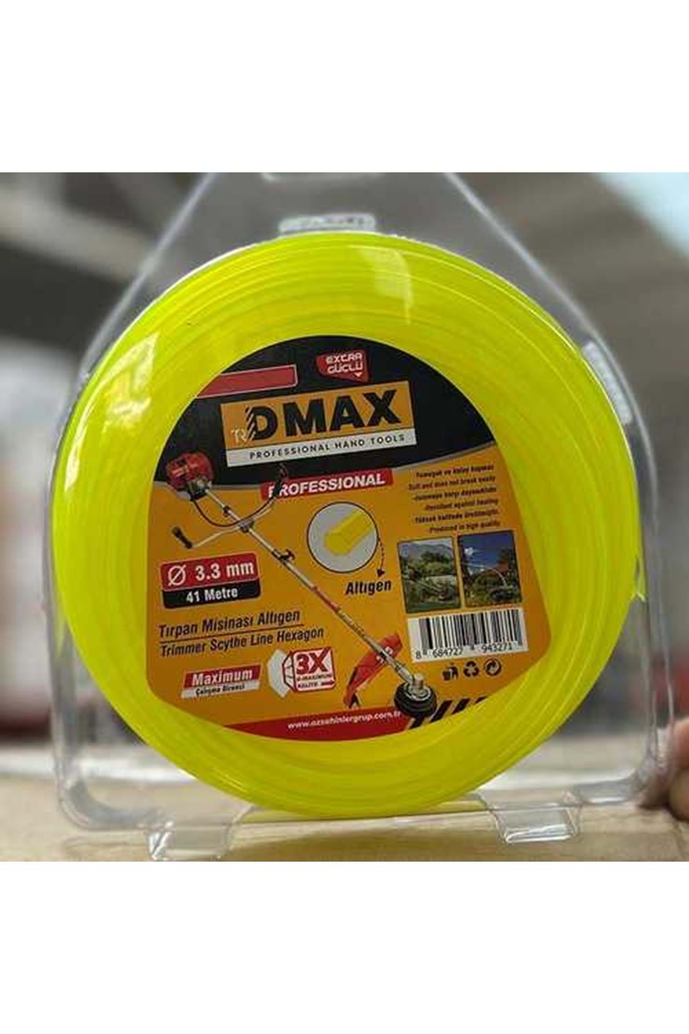 Misina İpi – Altıgen Dmax 3.3 mm x 41 m Tırpan Misinası