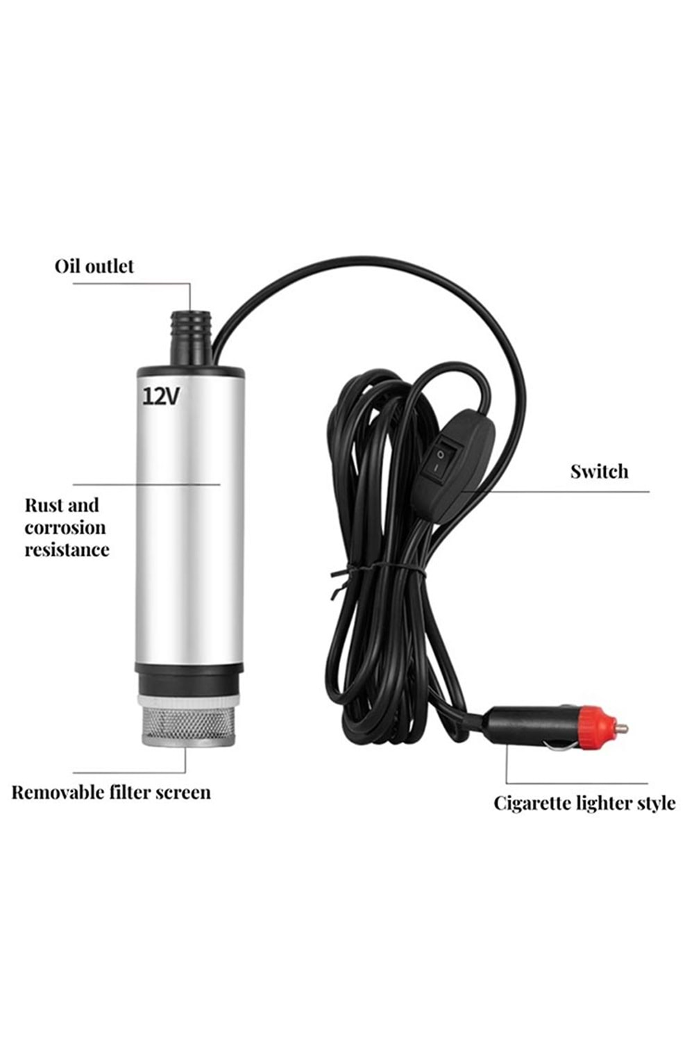 Mazot Pompası Emka Mini 12V 51 Mm Akaryakıt Pompası